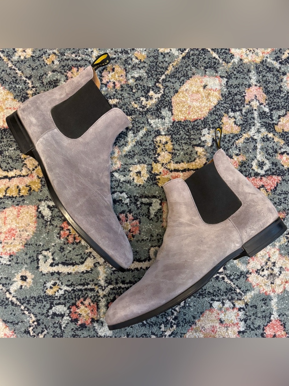 DOUCAL’S Leather Suede Chelsea Boots Grey Sz 43 10